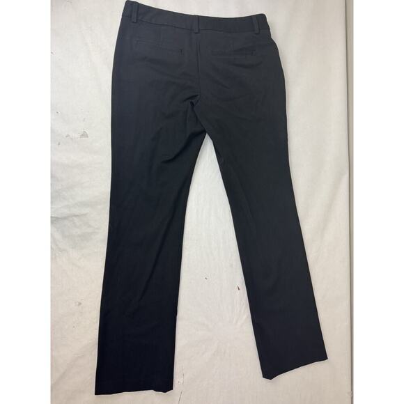 Express Editor Y2K Low Rise Straight Dress Pants Trousers Office Black Women 6R - Picture 2 of 8